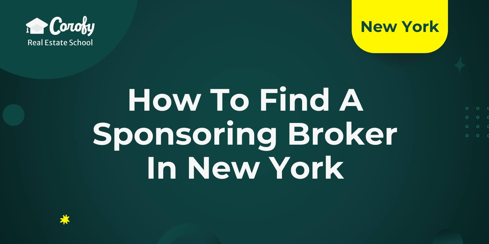 How To Choose A NY Sponsoring Broker