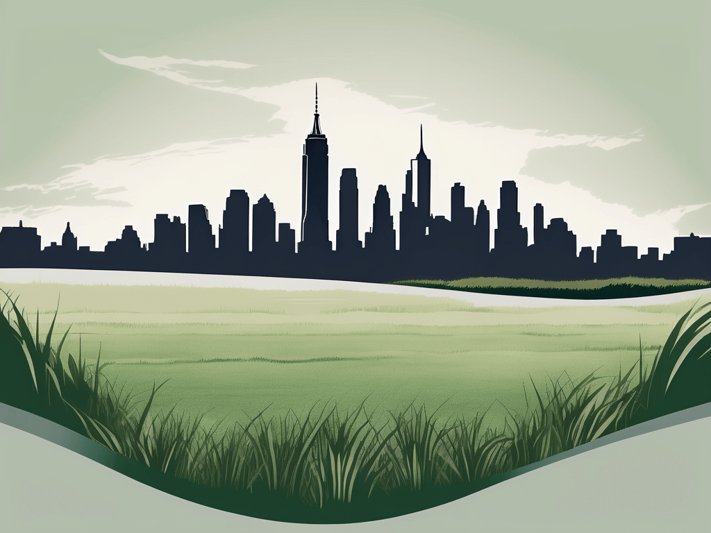 A real estate sign planted on a grassy lawn