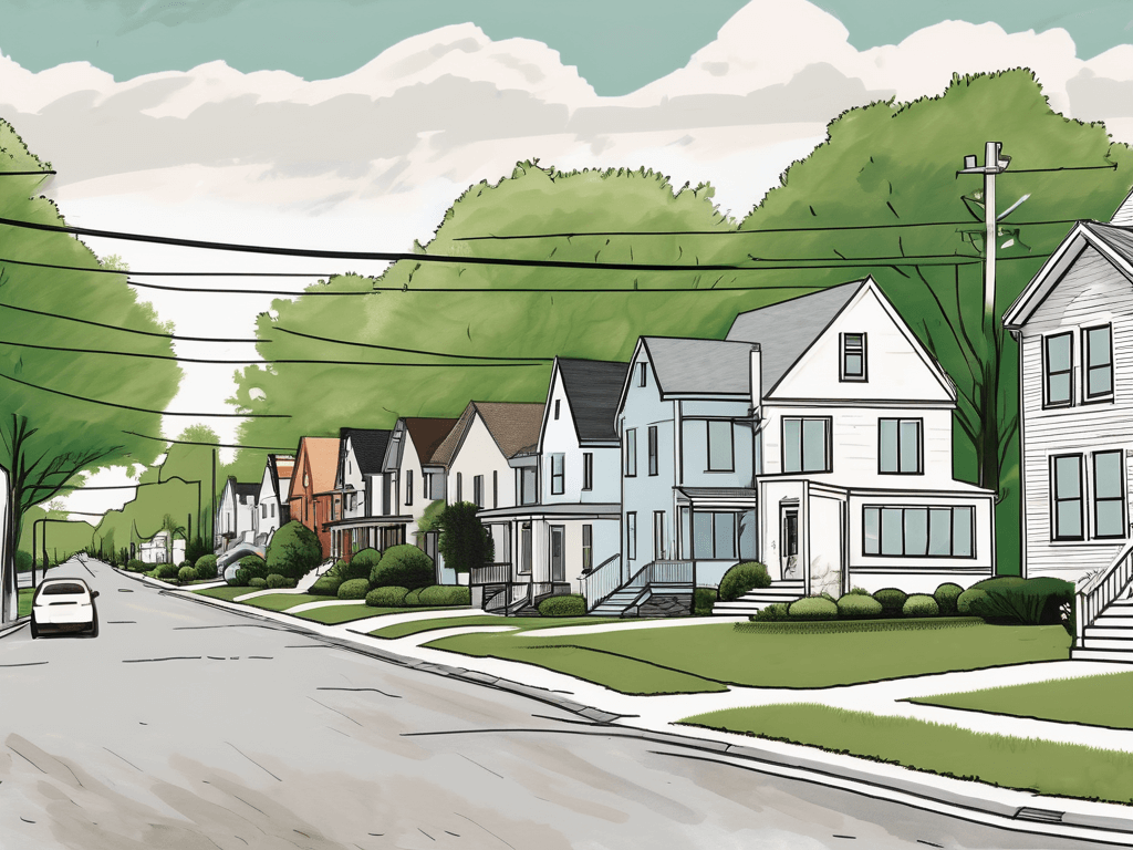 A picturesque residential street in rensselaer