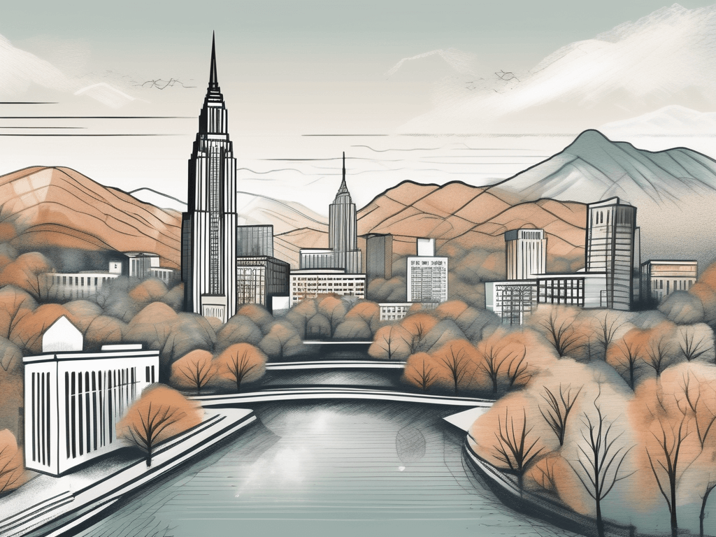 A picturesque glen falls