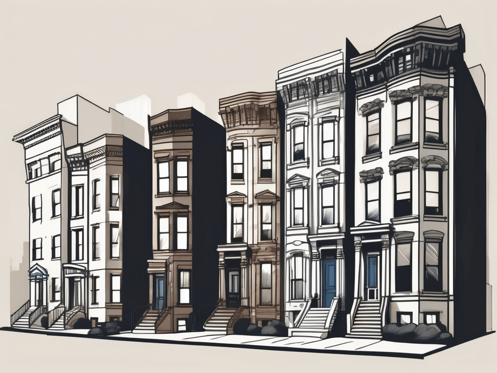 Iconic new york real estate landmarks such as skyscrapers