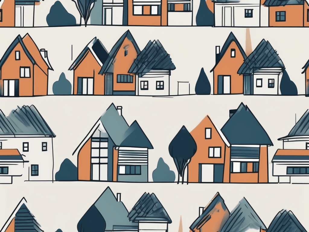 A house with a fluctuating scale or meter beside it