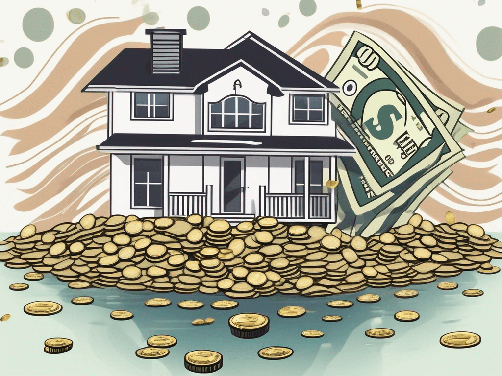 A house with a sold sign