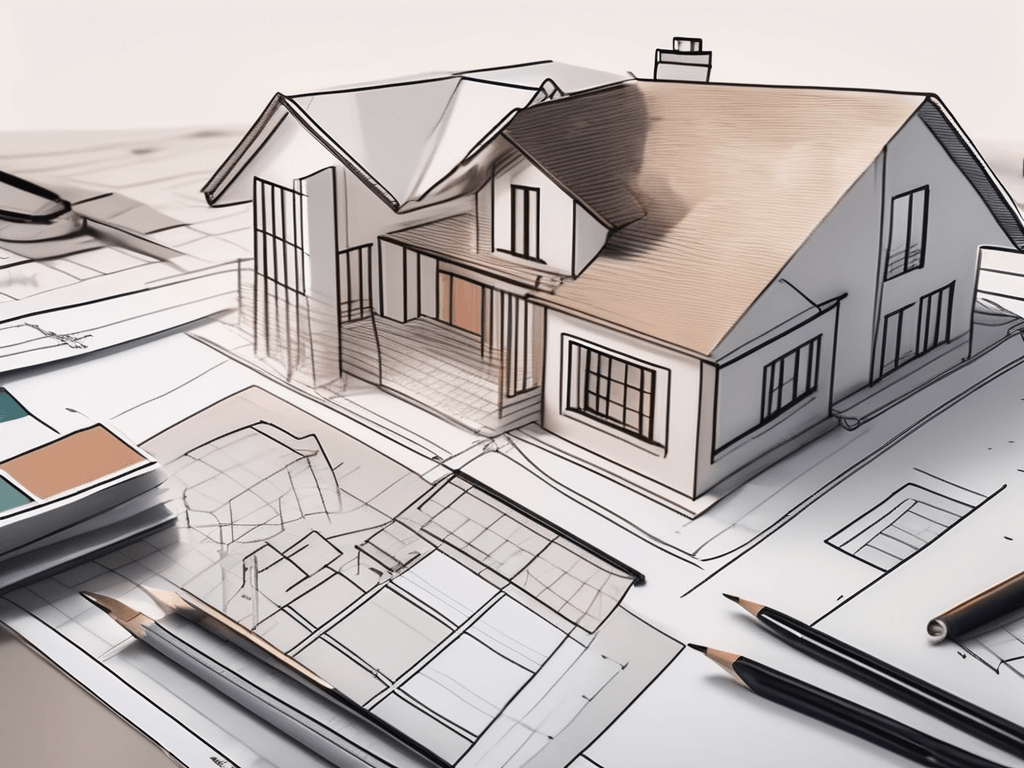 A real estate board with various property images and assessment papers