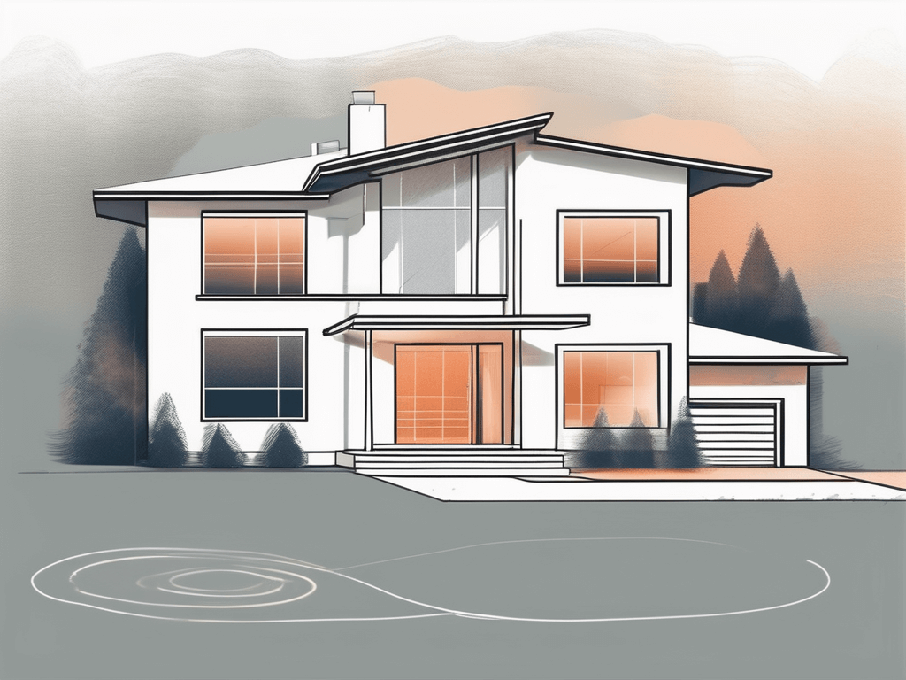 A house with a visible heating system