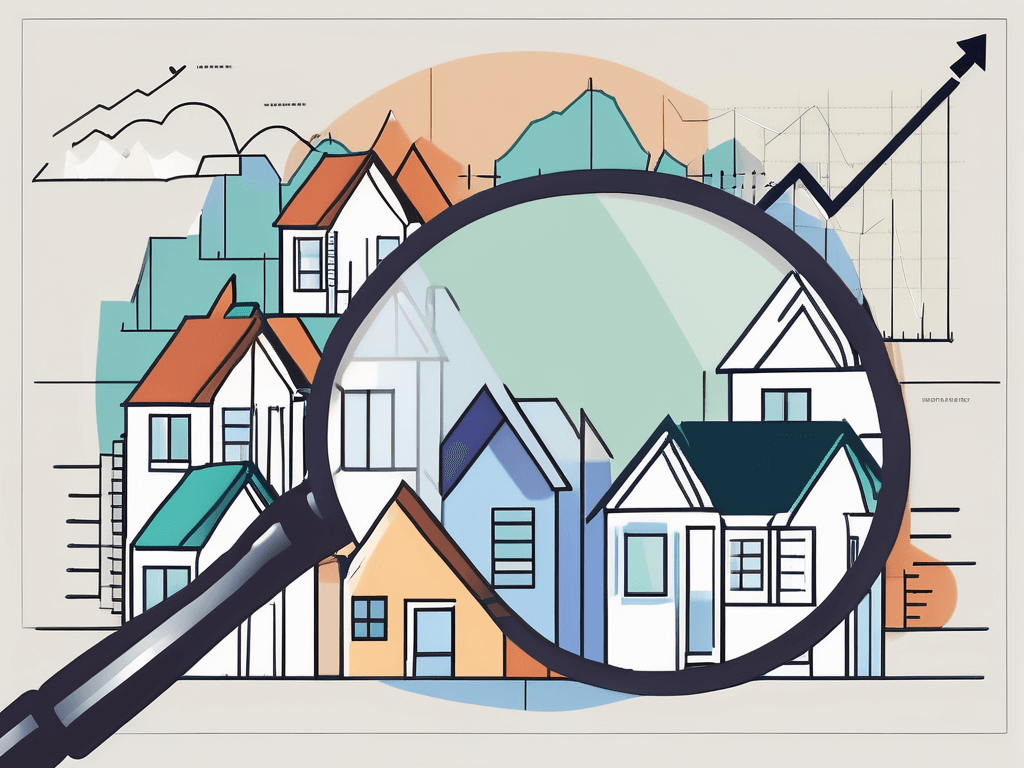 A residential neighborhood with various houses