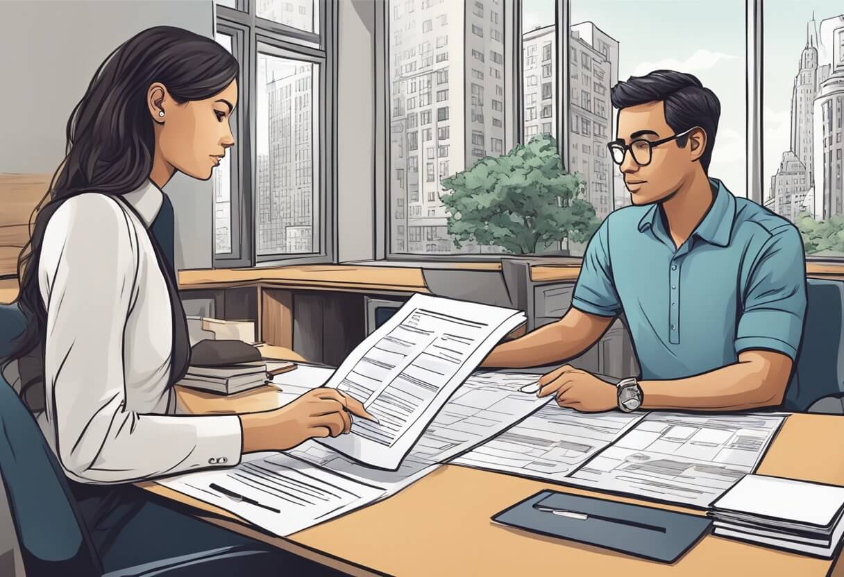 A non-citizen fills out a real estate license application in New York