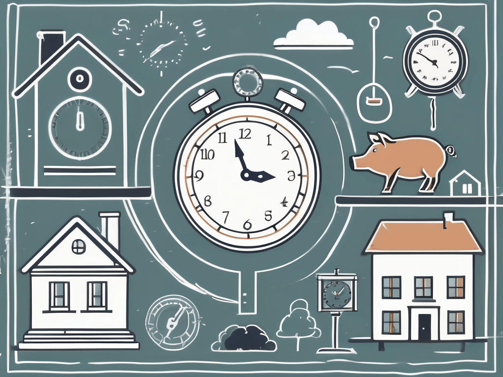 A michigan real estate license floating above a variety of symbolic icons representing benefits such as a house