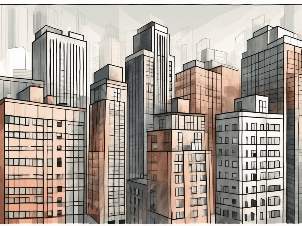 A variety of condominium and cooperative buildings in new york