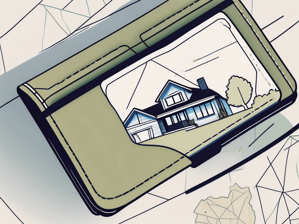 A wallet with a real estate license inside