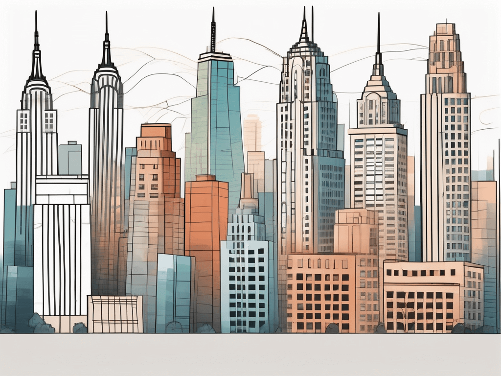 A diverse set of architectural styles from various cultures