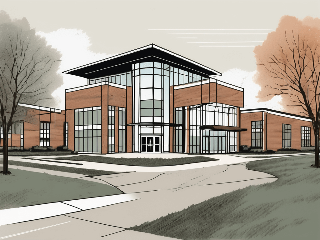 Several distinguished school buildings varying in architectural designs