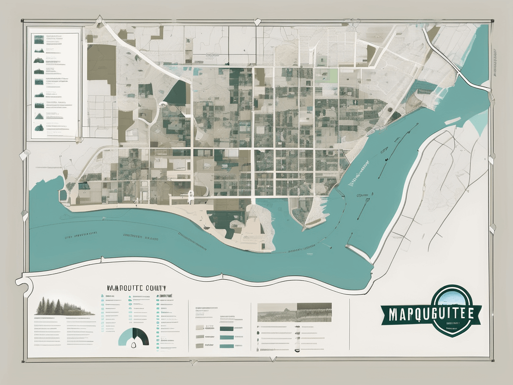 A map of marquette county
