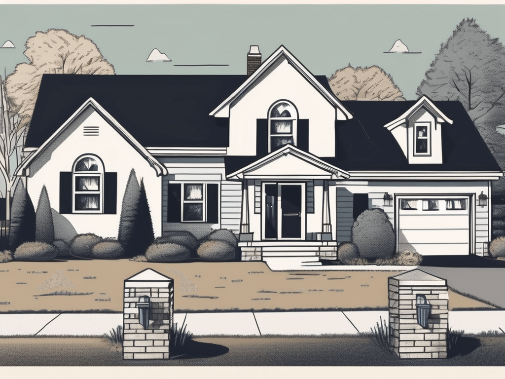 A classic michigan home with a "for sale" sign in the yard